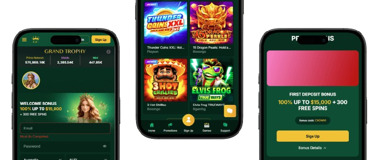 GoldenCrown Casino App-Screenshot